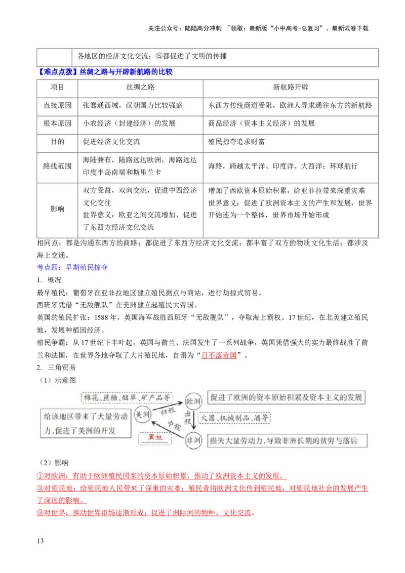 秘籍05++世界史（九上）（思维导图+大单元整合+考点清单+难点点拨）-备战2024年中考历史抢分秘籍（全国通用）_02中考总复习（2026版更新中）_06-历史-中考总复习_2024年中考复习资料