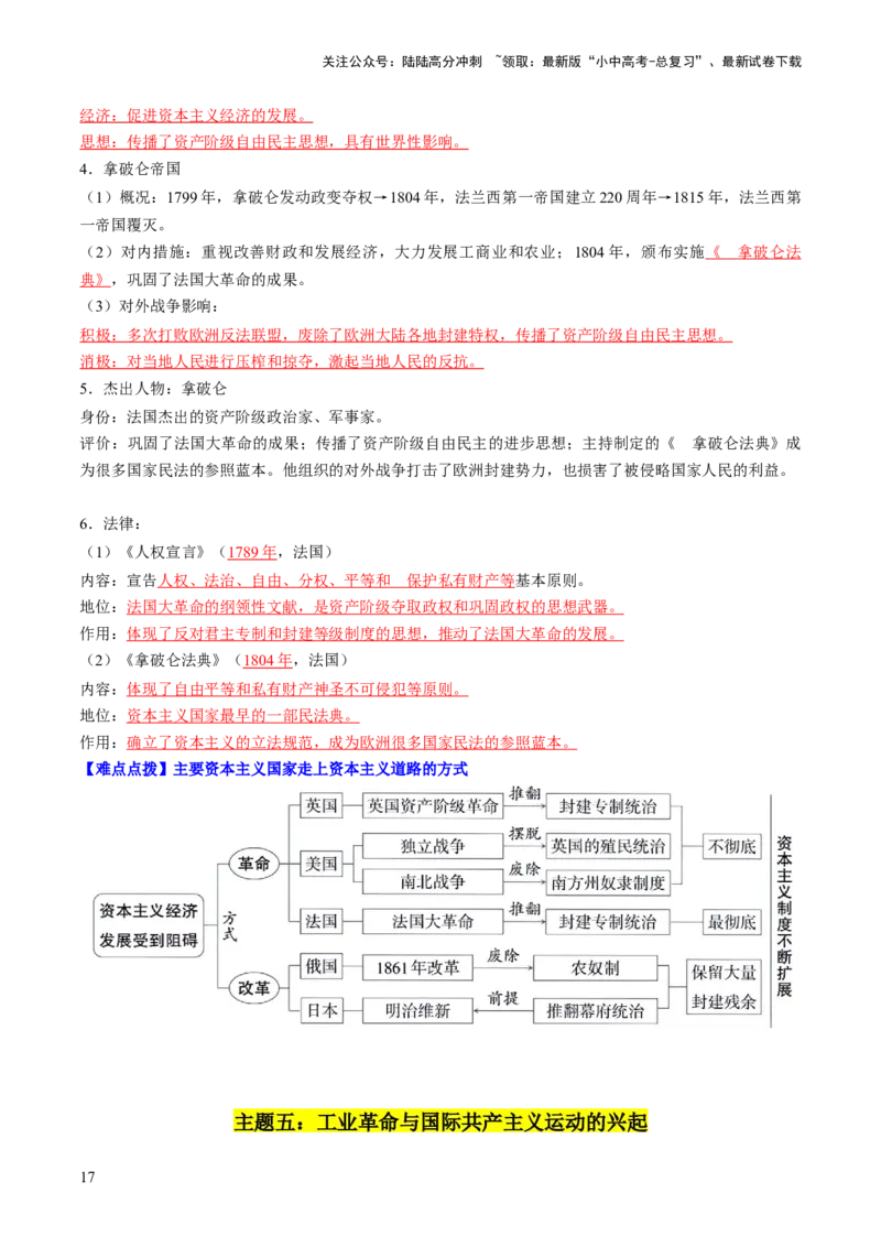 秘籍05++世界史（九上）（思维导图+大单元整合+考点清单+难点点拨）-备战2024年中考历史抢分秘籍（全国通用）_02中考总复习（2026版更新中）_06-历史-中考总复习_2024年中考复习资料