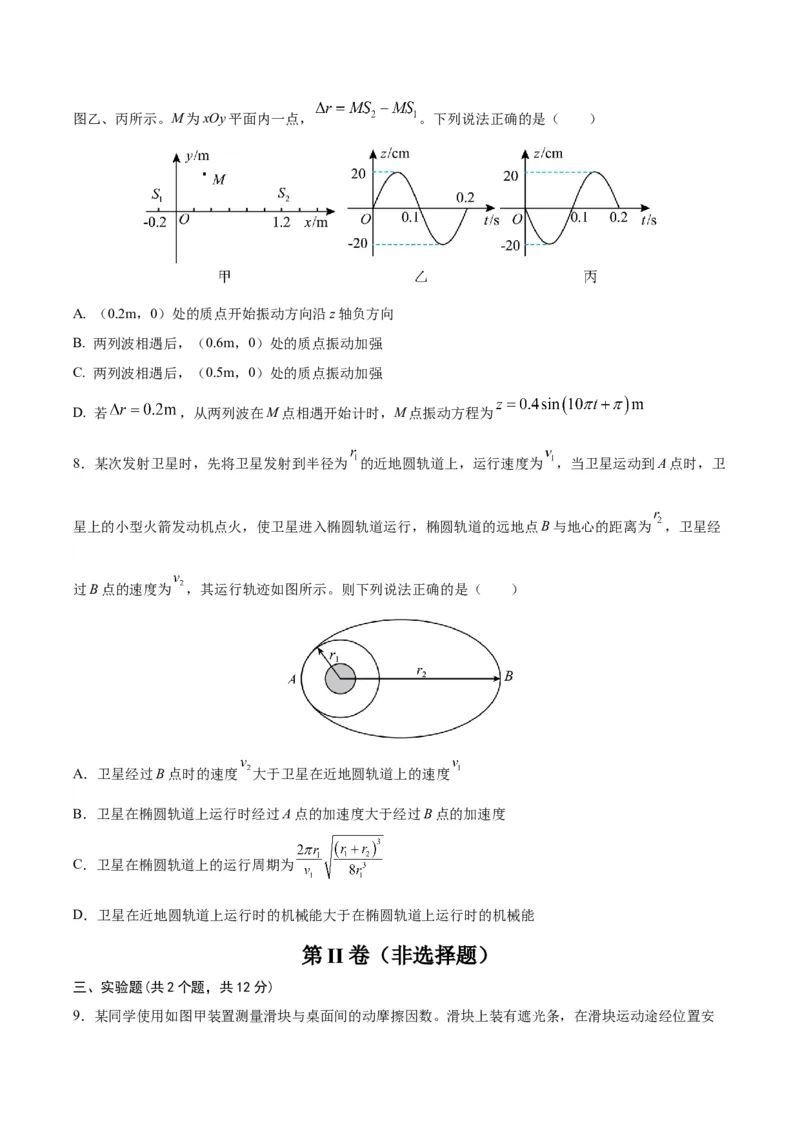 黄金卷01-赢在高考&middot;黄金8卷备战2024年高考物理模拟卷（天津卷专用）（考试版）_4.2025物理总复习_2024年新高考资料_4.2024高考模拟预测试卷