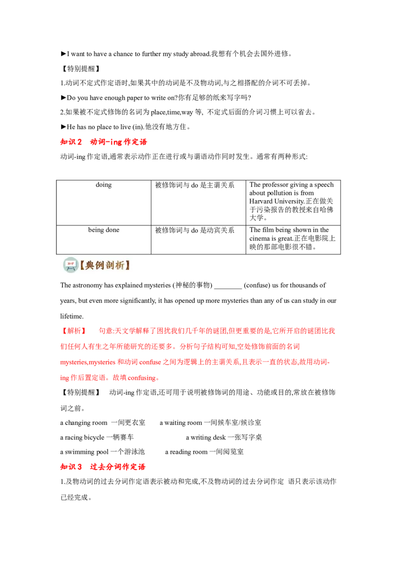 专题02非谓语动词（通用版）（原卷版）_3.2025英语总复习_赠品通用版（老高考）复习资料_二轮复习_2023高考英语二轮复习重难考点（新题型）突破（通用版）2863110