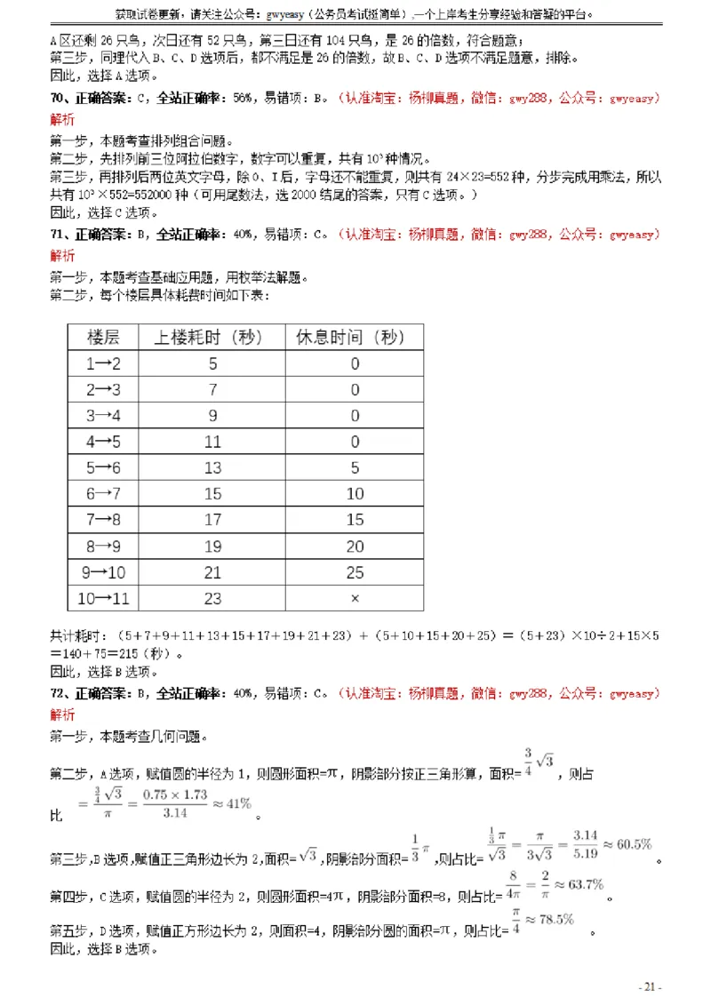 2021年0327江西公务员考试《行测》真题参考答案及解析_34省+国考真题_此文件夹为word版,不推荐使用_此word版为,不推荐使用_此word版为,不推荐使用_答案及解析