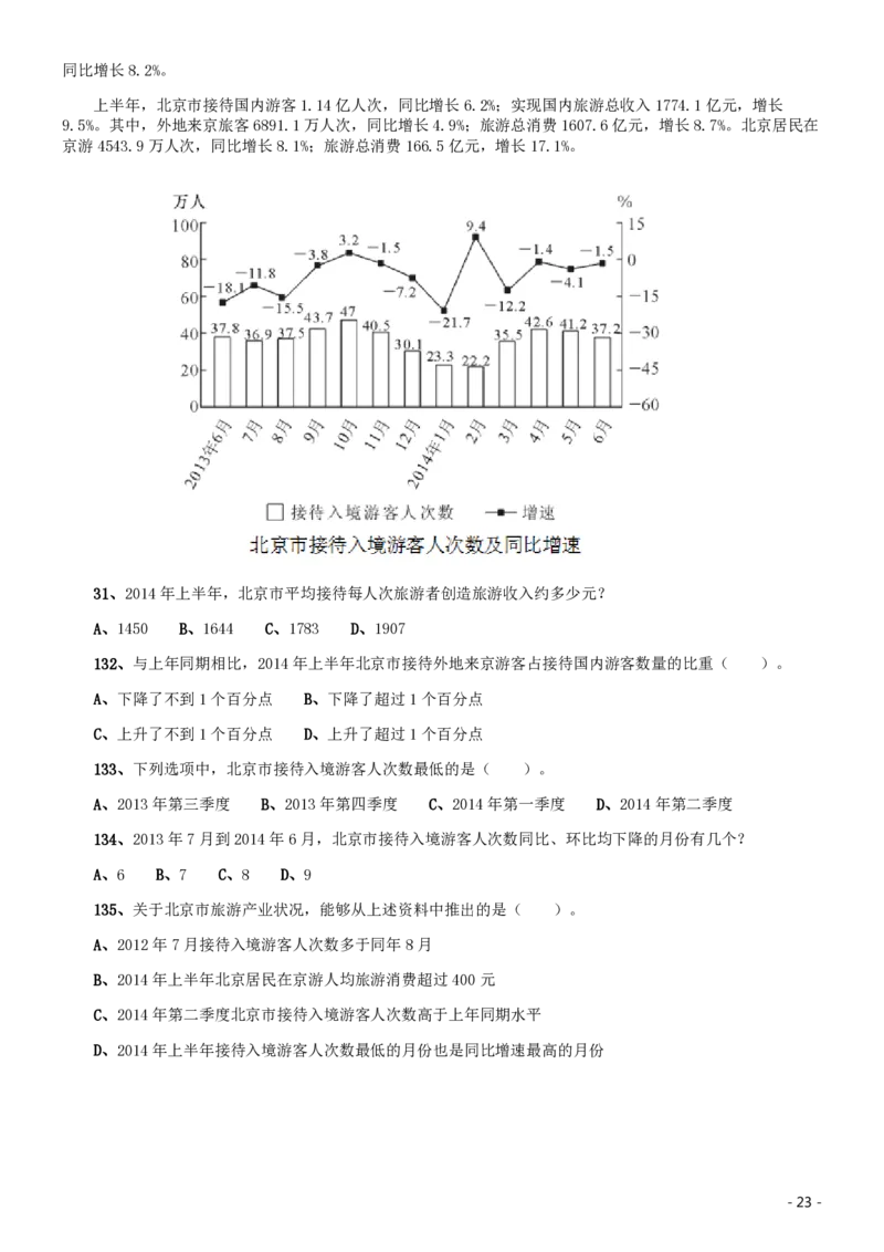 2015年北京公务员考试《行测》卷_34省+国考真题_34省考+国考pdf版推荐用这个版本_34省行测+申论真题pdf推荐用这个版本_北京公务员考试真题pdf版_北京行测11-22_真题