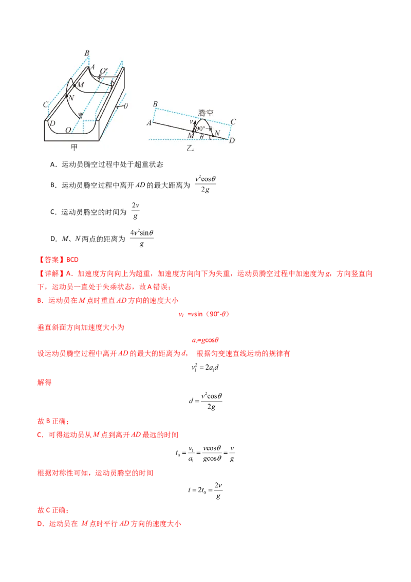 考点15抛体运动（核心考点精讲精练）（解析版）_4.2025物理总复习_2025年新高考资料_一轮复习_备战2025年高考物理一轮复习考点帮（新高考通用）