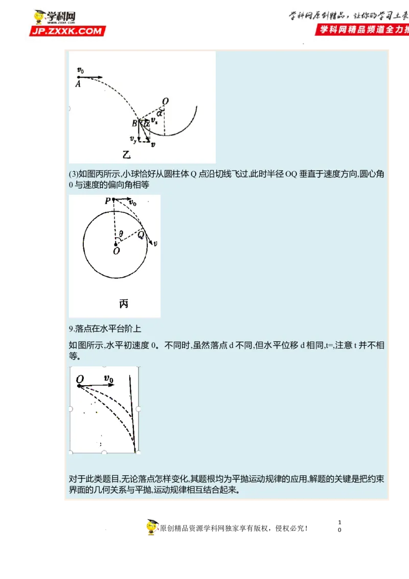 考向07曲线运动平抛运动-备战2023年高考物理一轮复习考点微专题（全国通用）（原卷版）_4.2025物理总复习_赠品通用版（老高考）复习资料_一轮复习
