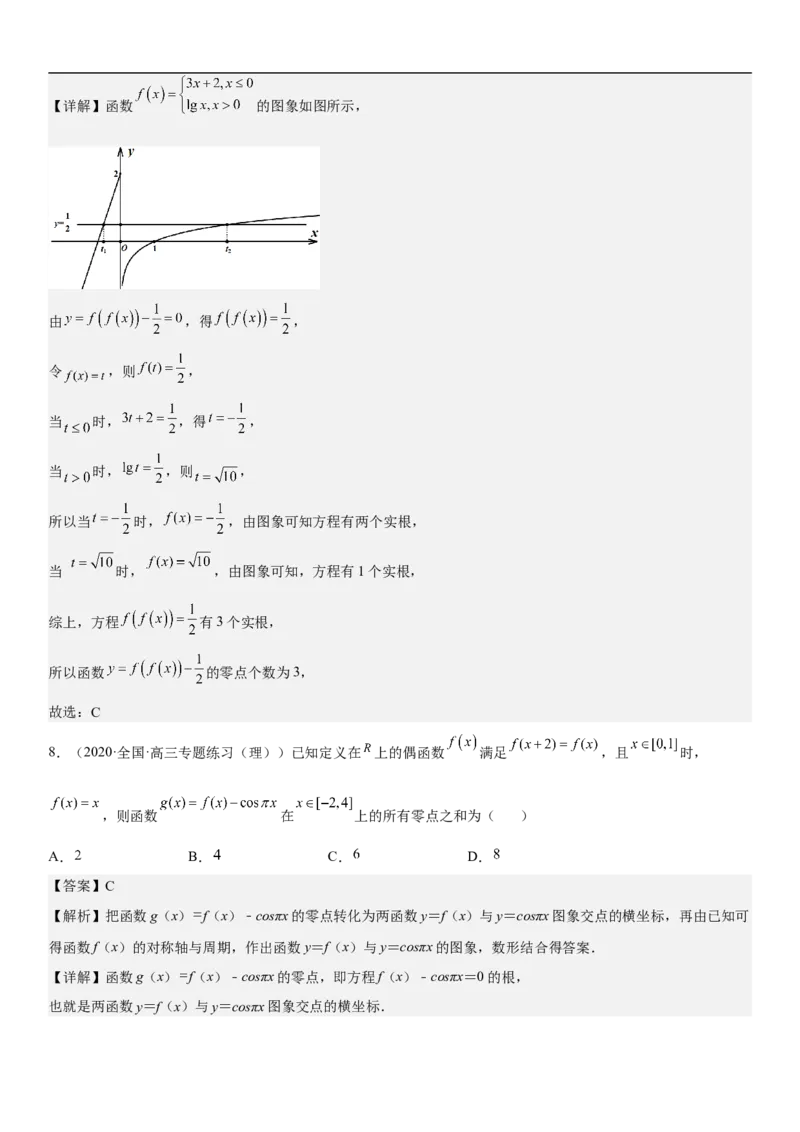 专题06函数图像、方程与零点（分层训练）(解析版)_2.2025数学总复习_2023年新高考资料_二轮复习_考点2023年高考数学二轮复习讲义+训练（新高考专用）