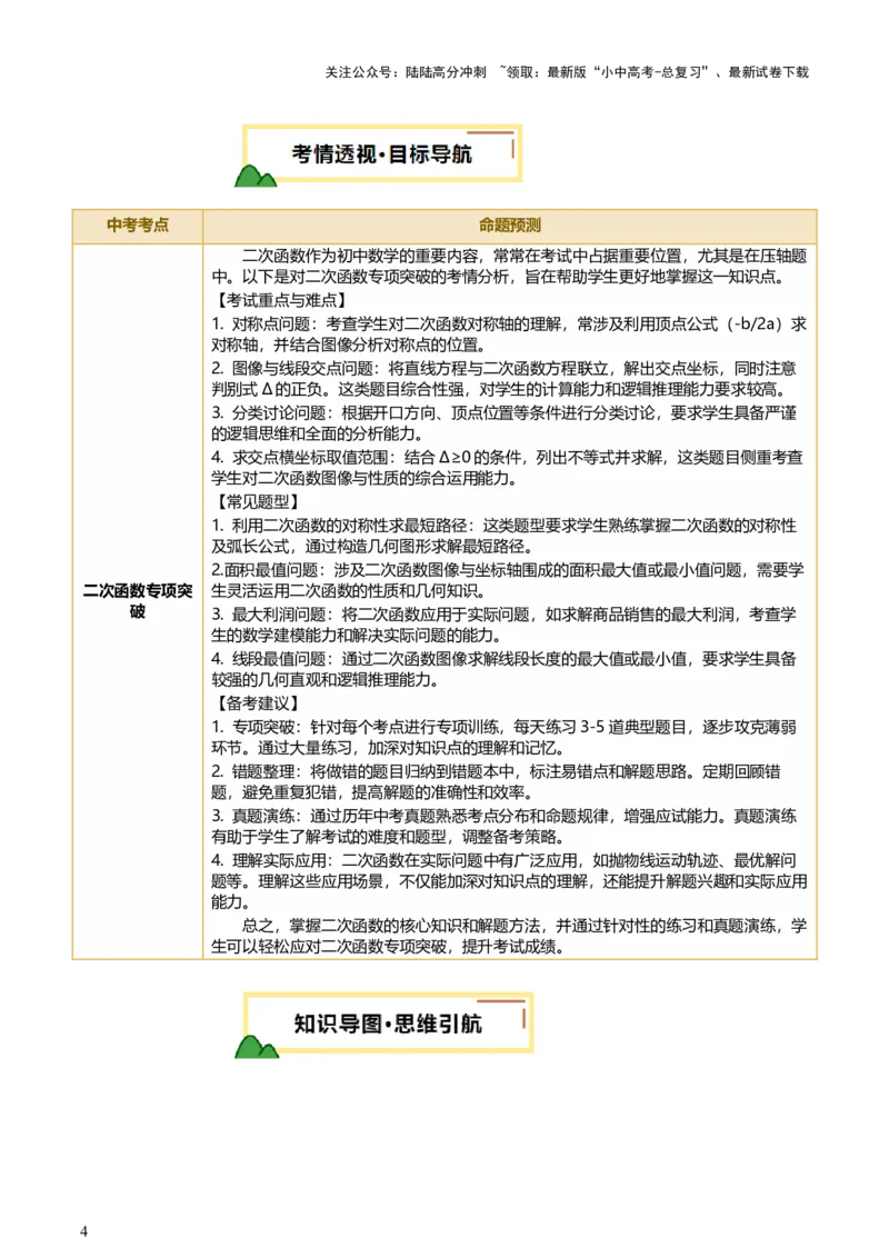 第13讲二次函数专项突破二（讲练，11种题型（含31种考向）+命题预测）（解析版）_02中考总复习（2026版更新中）_02-数学-中考总复习_2025中考复习资料_2025中考二轮课件ppt+讲义+练习数学