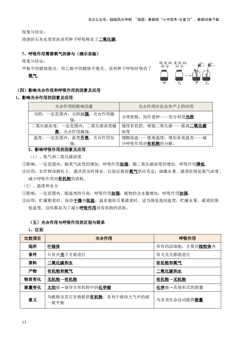 知识提升篇中考考前必背清单（29大核心考点）-2025年中考生物二轮复习（全国通用）_02中考总复习（2026版更新中）_08-生物-中考总复习_2025中考复习资料_2025中考二轮课件ppt+讲义+练习生物