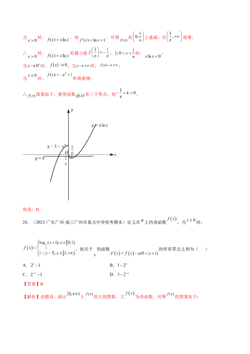 专题06函数与导数常见经典压轴小题归类（练习）（解析版）_2.2025数学总复习_2024年新高考资料_2.2024二轮复习_2024年高考数学二轮复习讲练（新教材新高考）