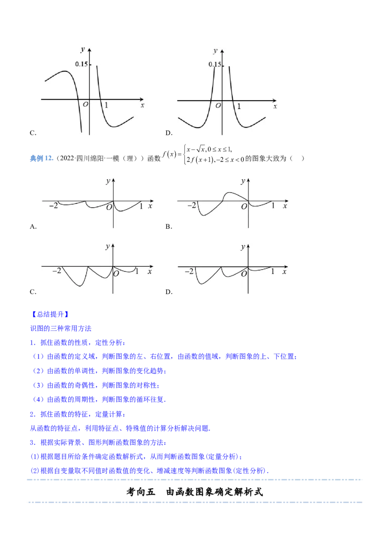 专题03函数的图象与应用（讲）（原卷版）_2.2025数学总复习_2023年新高考资料_二轮复习_备战2023年高考数学二轮复习考点精讲练（新教材&middot;新高考）