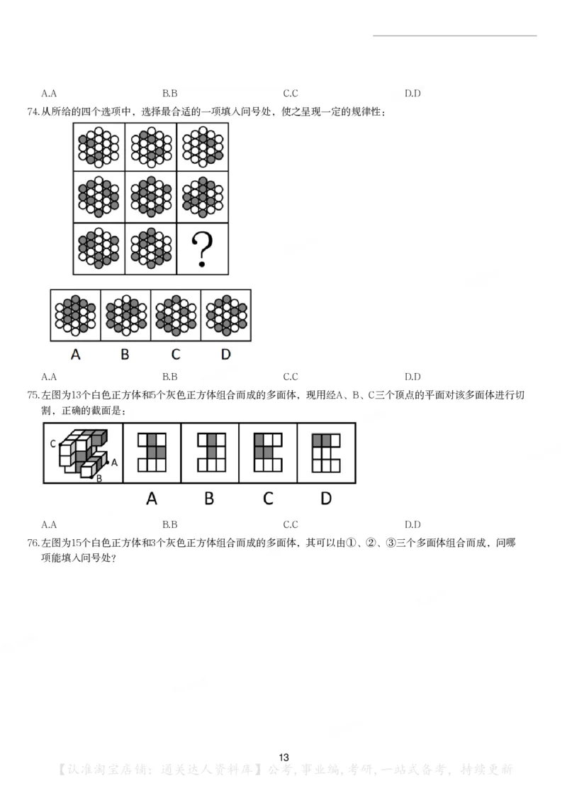 2024年国家公务员录用考试《行测》题（地市级）_34省+国考真题_34省考+国考pdf版推荐用这个版本_国考2000-2025真题pdf推荐用这个版本_2000-2025国考行测PDF_行测-真题