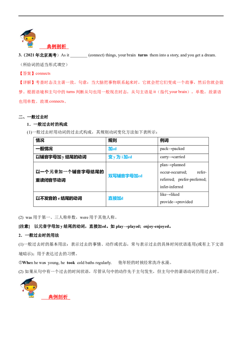 专题01谓语动词的时态--备考2023年高考二轮复习英语讲练测---讲练_3.2025英语总复习_赠品通用版（老高考）复习资料_二轮复习_2023年高考英语二轮复习讲练测（全国通用）