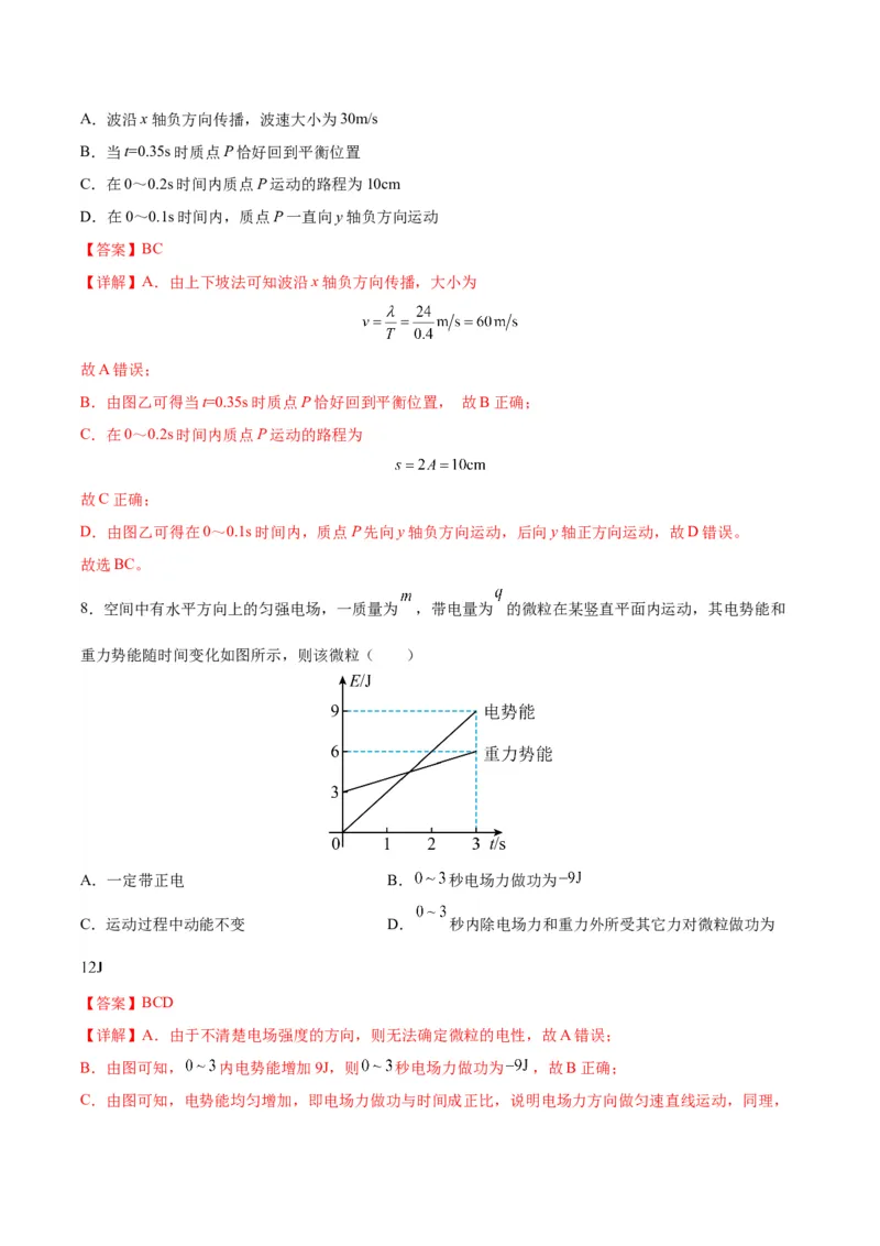 黄金卷06-赢在高考&middot;黄金8卷备战2024年高考物理模拟卷（天津卷专用）（解析版）_4.2025物理总复习_2024年新高考资料_4.2024高考模拟预测试卷