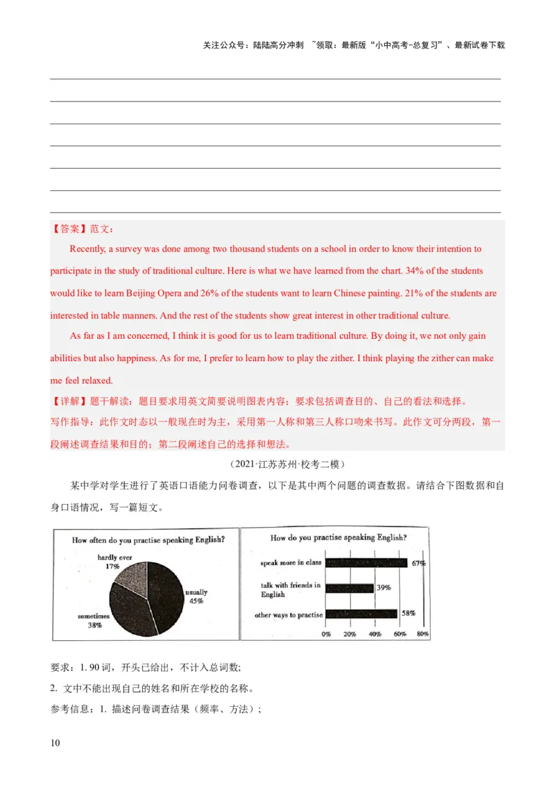 第26讲书面表达之图表作文（讲义）-2024年中考英语一轮复习讲练测（全国通用）（解析版）_02中考总复习（2026版更新中）_03-英语-中考总复习_2024年中考复习资料_一轮复习