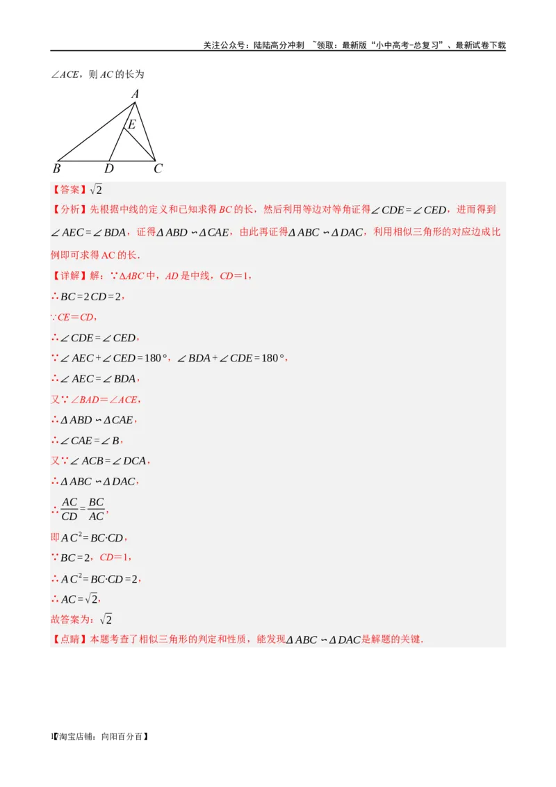 第16讲三角形的概念及性质（练习）（解析版）_02中考总复习（2026版更新中）_02-数学-中考总复习_2024年中考复习资料_一轮复习资料_配套练习（原卷版+解析版）_教师版（含答案解析）