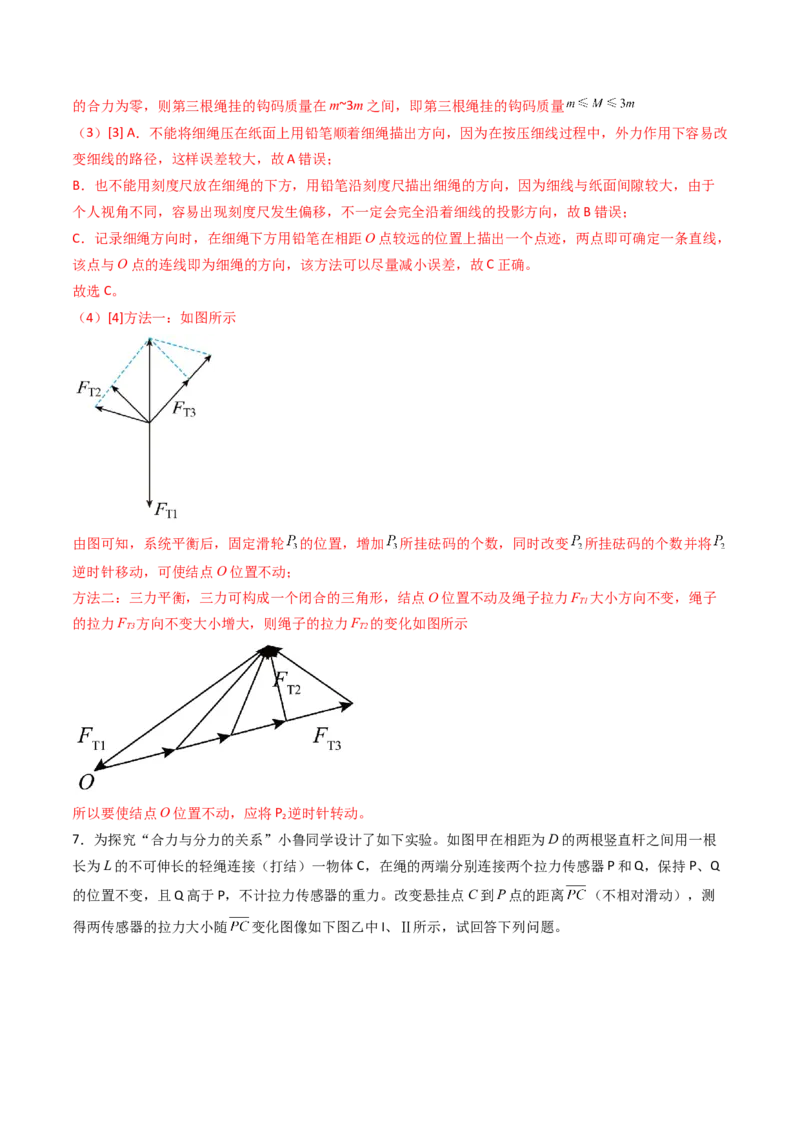 考点10探究两个互成角度的力的合成规律（核心考点精讲精练）（解析版）_4.2025物理总复习_2025年新高考资料_一轮复习_备战2025年高考物理一轮复习考点帮（新高考通用）