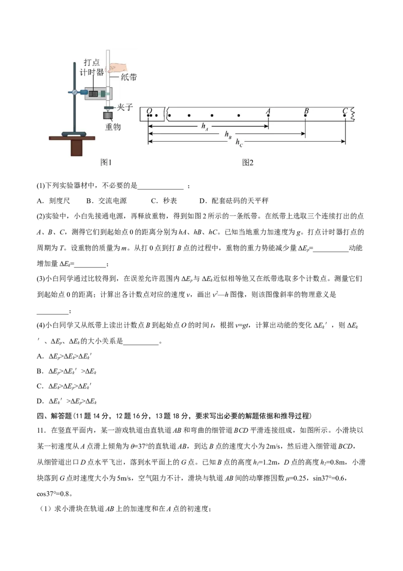黄金卷08-赢在高考&middot;黄金8卷备战2024年高考物理模拟卷（天津卷专用）（考试版）_4.2025物理总复习_2024年新高考资料_4.2024高考模拟预测试卷