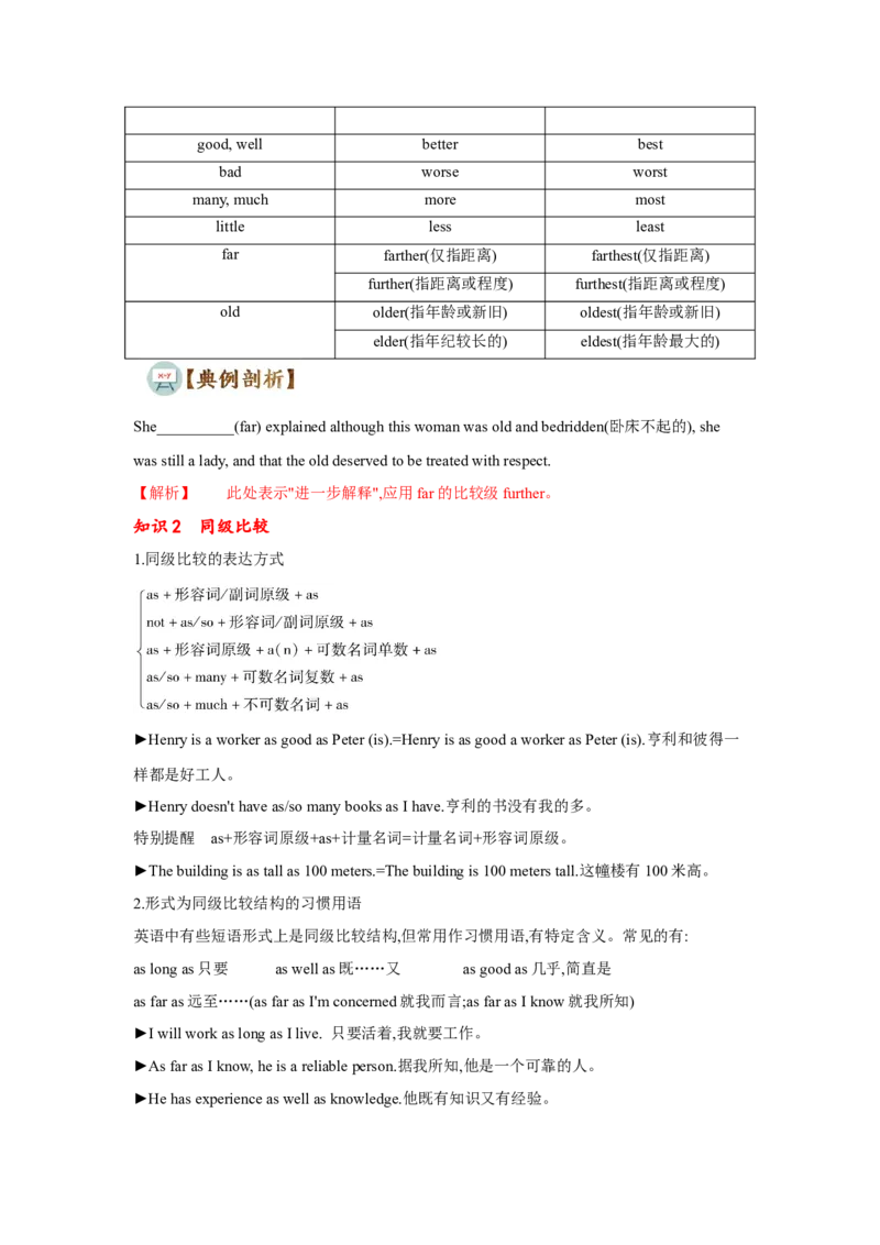 专题06形容词和副词（通用版）（原卷版）_3.2025英语总复习_赠品通用版（老高考）复习资料_二轮复习_2023高考英语二轮复习重难考点（新题型）突破（通用版）