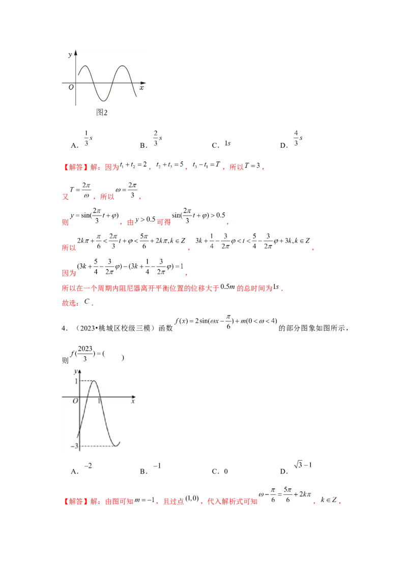 专题06函数y＝Asin(&omega;x＋&phi;)（解析版）_2.2025数学总复习_2024年新高考资料_3.2024专项复习_更新中2024年新高考数学一轮复习之题型归纳与重难专题突破提升（新高考专用）_第四章三角函数