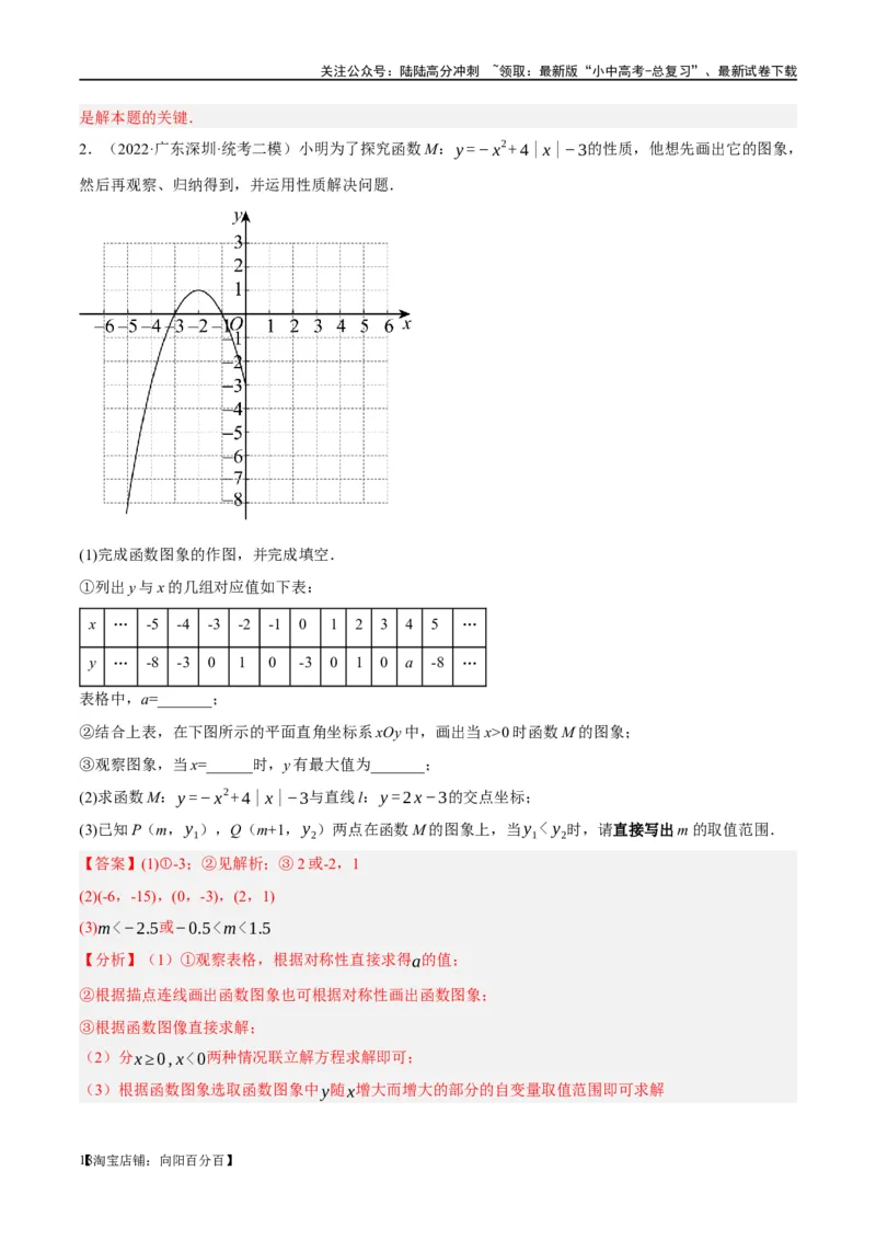 第13讲二次函数图象与性质（练习）（解析版）_02中考总复习（2026版更新中）_02-数学-中考总复习_2024年中考复习资料_一轮复习资料_配套练习（原卷版+解析版）_教师版（含答案解析）