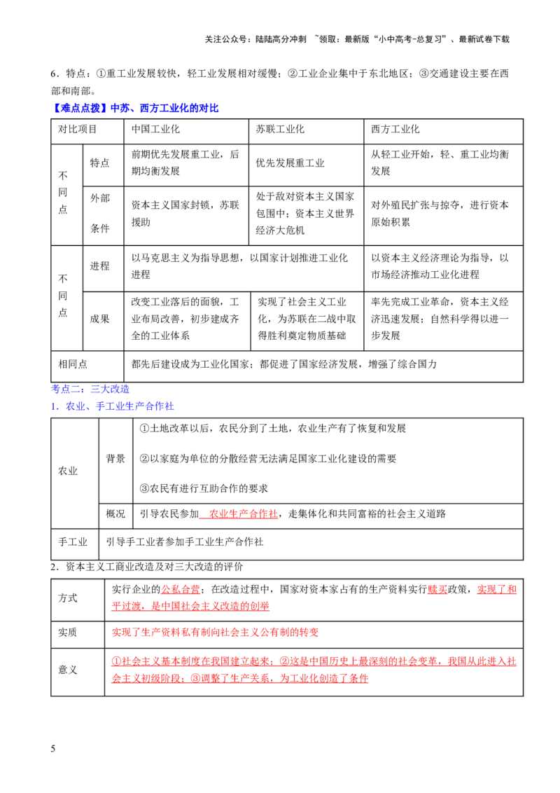 秘籍04++中国现代史（八下）（思维导图+大单元整合+考点清单+难点点拨）-备战2024年中考历史抢分秘籍（全国通用）_02中考总复习（2026版更新中）_06-历史-中考总复习_2024年中考复习资料