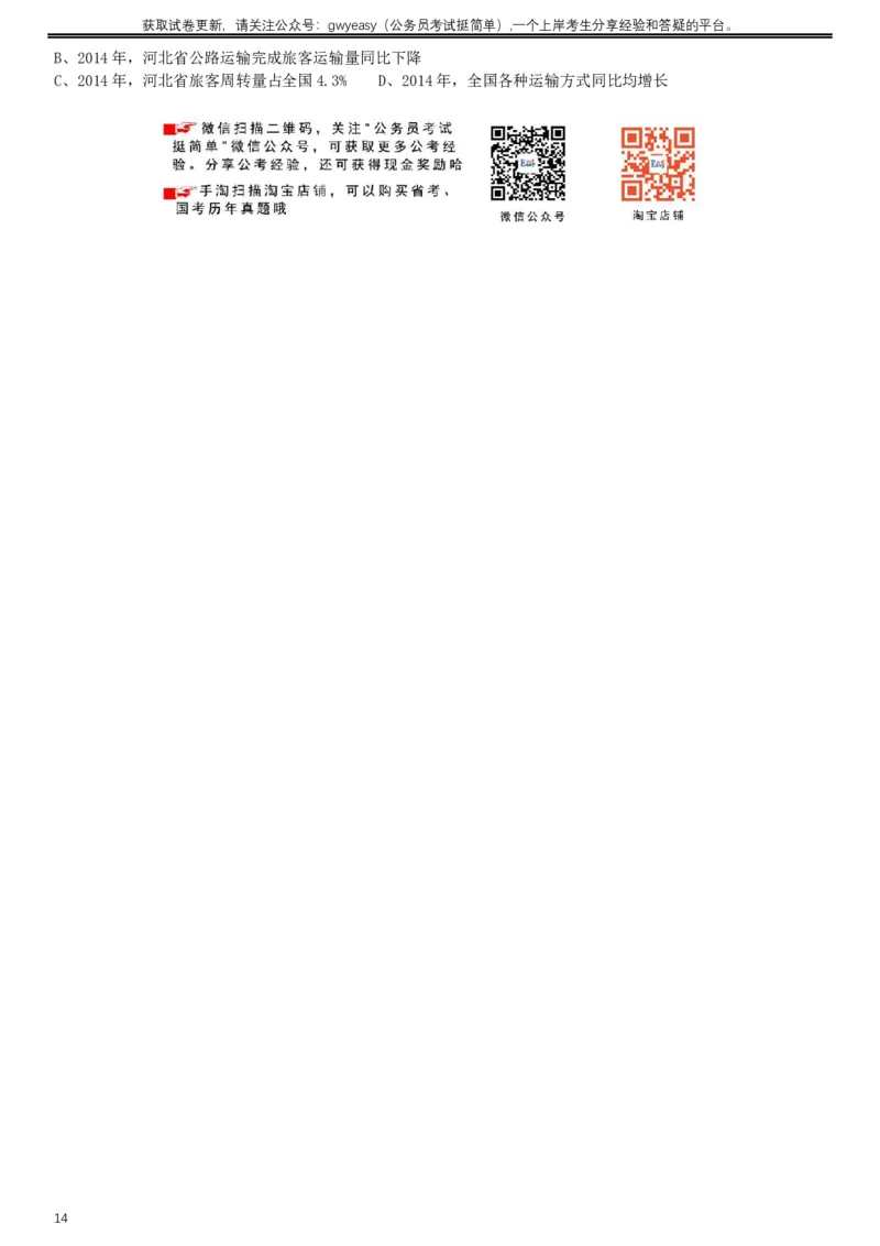 2015年河北公务员考试《行测》卷_34省+国考真题_此文件夹为word版,不推荐使用_此word版为,不推荐使用_此word版为,不推荐使用_此word版为,不推荐使用