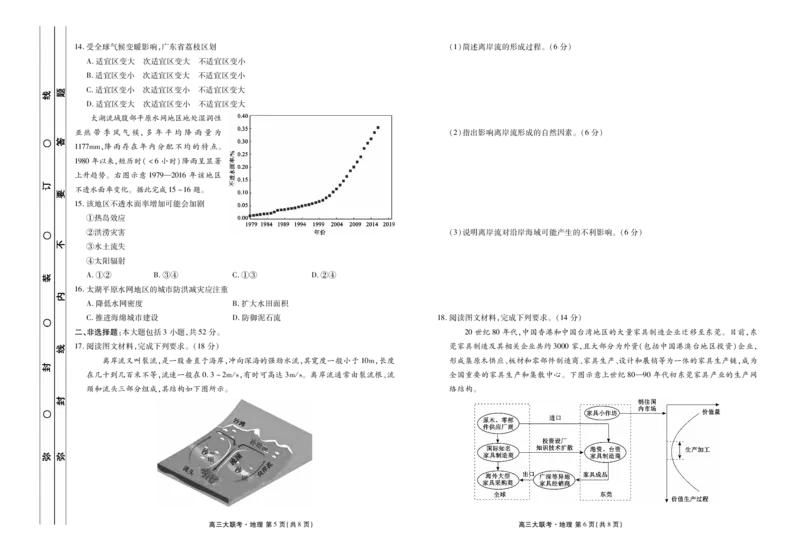 2023届高三年级9月份大联考-地理正文_9.2025地理总复习_2023年新高考复习资料_3地理高考模拟题_新高考_2023届广东高三大联考9.27-28地理