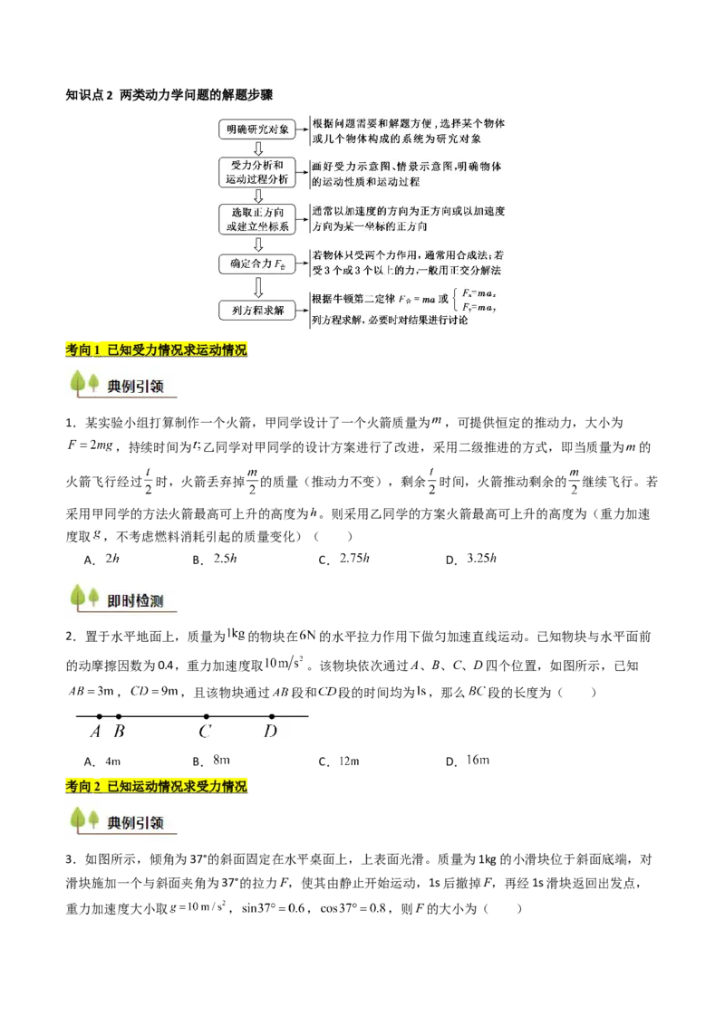 考点12牛顿第二定律的综合应用（核心考点精讲精练）（原卷版）_4.2025物理总复习_2025年新高考资料_一轮复习_备战2025年高考物理一轮复习考点帮（新高考通用）