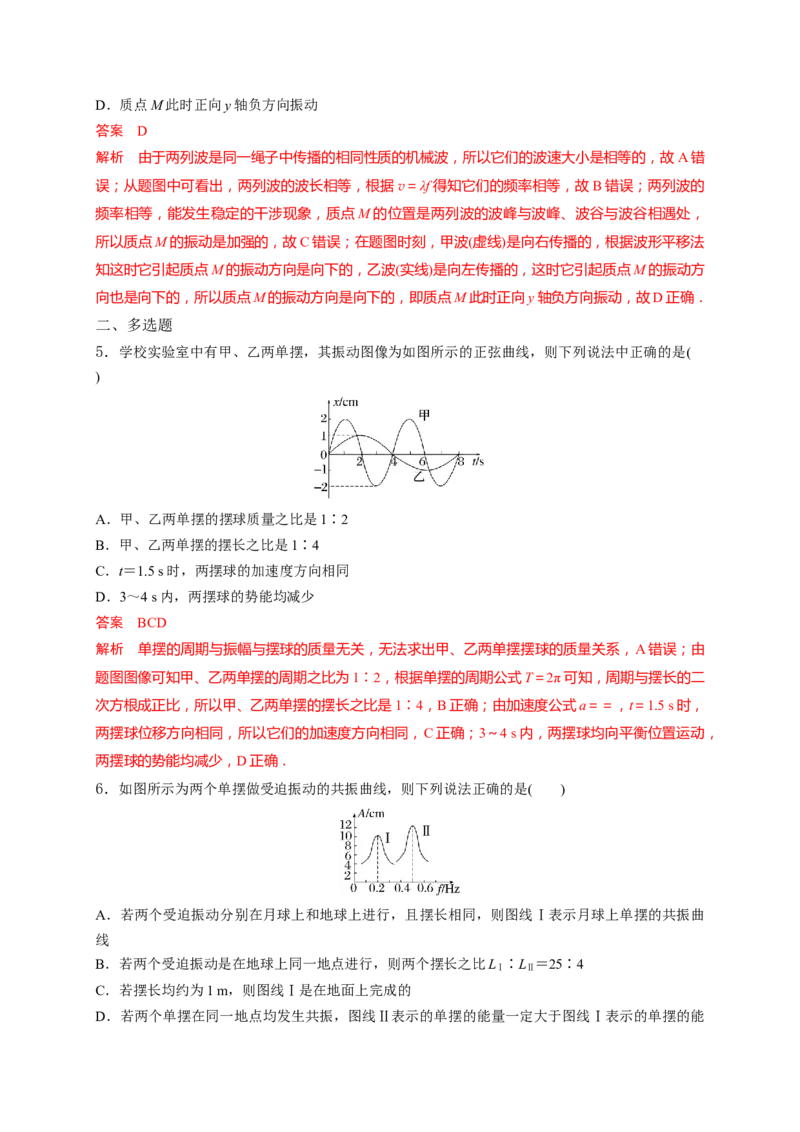 重难点15机械振动与机械波　光　电磁波-2023年高考物理热点&middot;重点&middot;难点专练（全国通用）（解析版）_4.2025物理总复习_赠品通用版（老高考）复习资料_专项复习