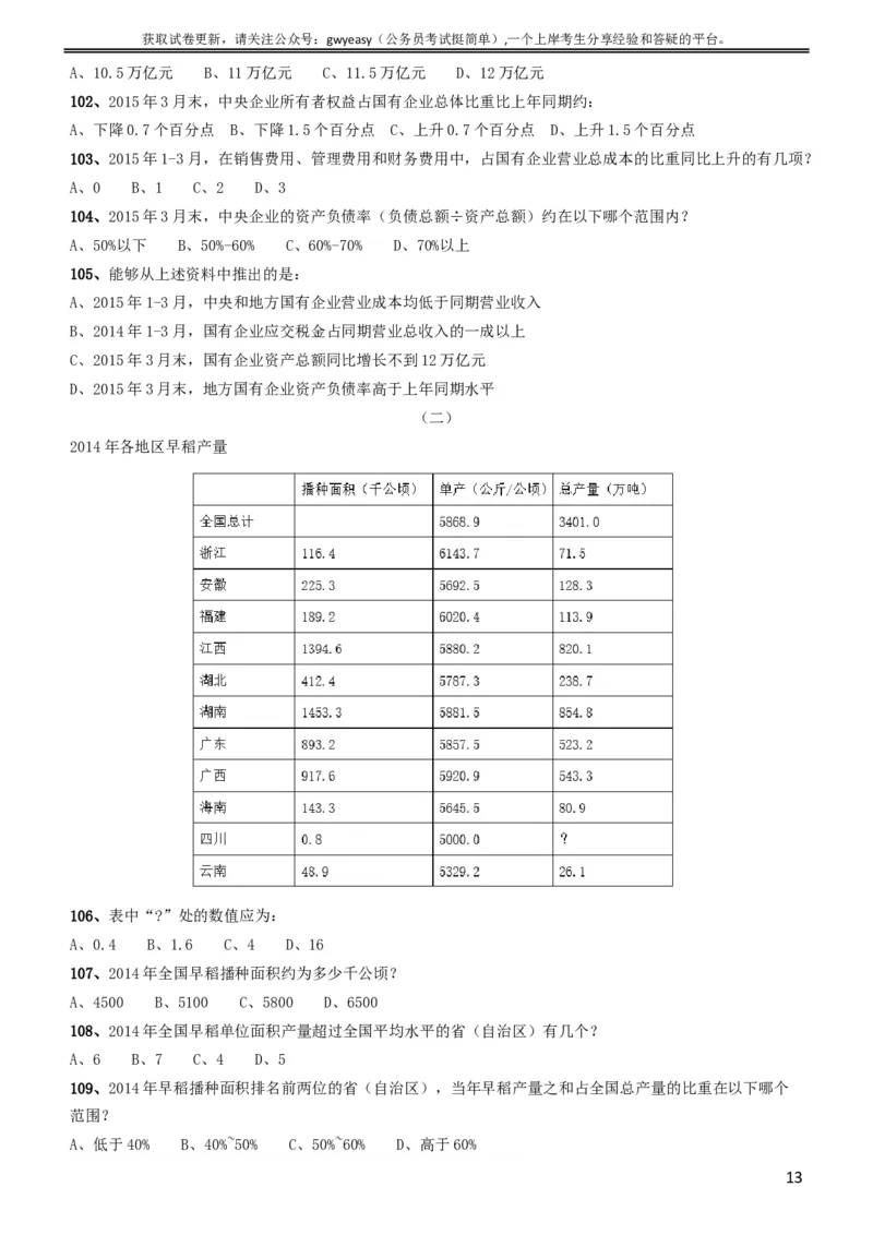 2016年423公务员联考《行测》（黑龙江县乡卷）_34省+国考真题_此文件夹为word版,不推荐使用_此word版为,不推荐使用_此word版为,不推荐使用_题目