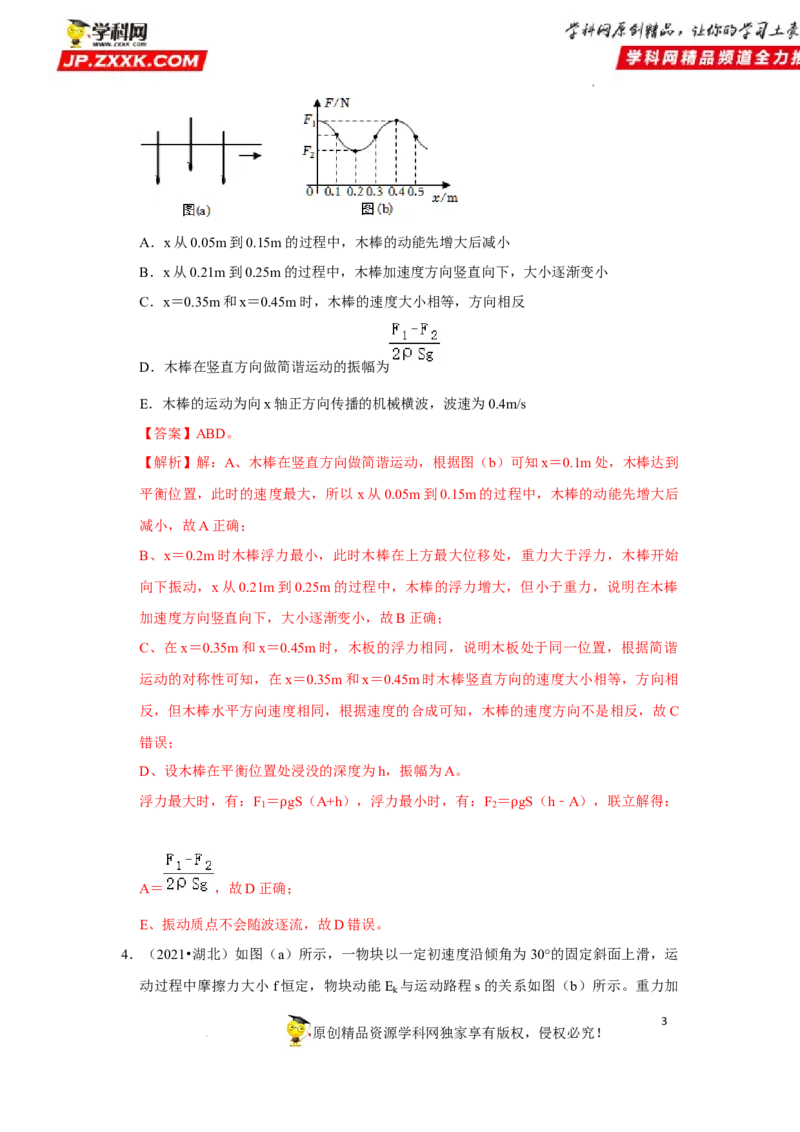 考向11动能定理机械能-备战2023年高考物理一轮复习考点微专题（全国通用）（原卷版）_4.2025物理总复习_赠品通用版（老高考）复习资料_一轮复习