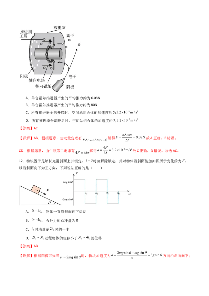 考点26动量和动量定理及其应用（核心考点精讲精练）（解析版）_4.2025物理总复习_2025年新高考资料_一轮复习_备战2025年高考物理一轮复习考点帮（新高考通用）