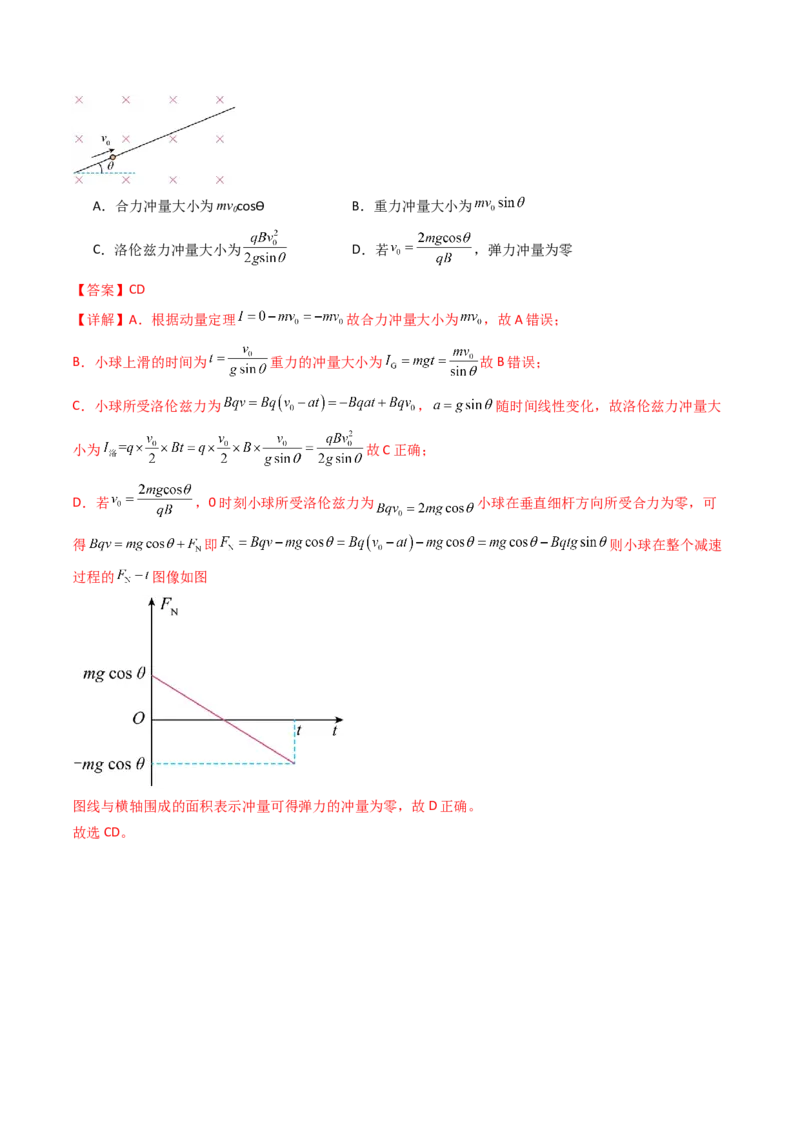 考点26动量和动量定理及其应用（核心考点精讲精练）（解析版）_4.2025物理总复习_2025年新高考资料_一轮复习_备战2025年高考物理一轮复习考点帮（新高考通用）