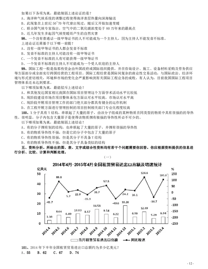 2016年423联考《行测》真题（辽宁卷）_34省+国考真题_34省考+国考pdf版推荐用这个版本_34省行测+申论真题pdf推荐用这个版本_辽宁公务员考试真题pdf版_题目