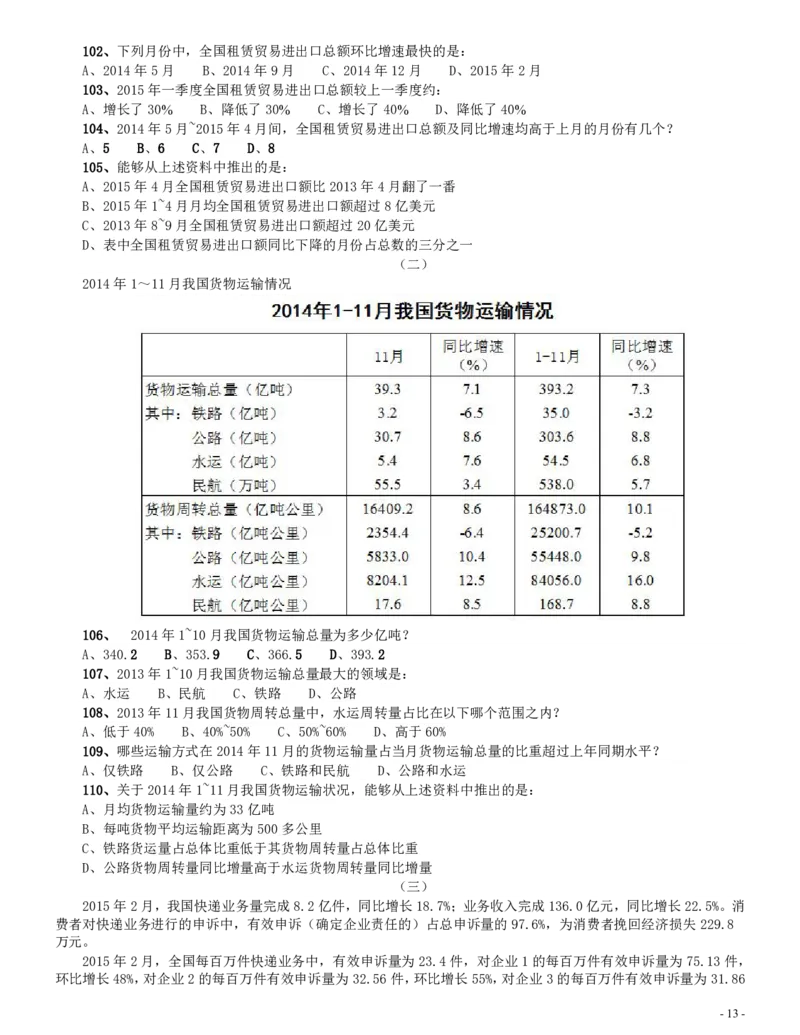 2016年423联考《行测》真题（辽宁卷）_34省+国考真题_34省考+国考pdf版推荐用这个版本_34省行测+申论真题pdf推荐用这个版本_辽宁公务员考试真题pdf版_题目