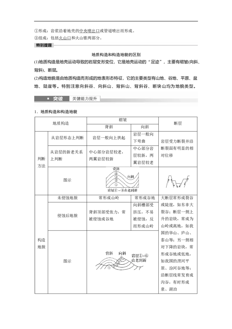 2023年高考地理一轮复习（全国版）必修1第5章第1讲课时29　山地的形成_9.2025地理总复习_赠品通用版（老高考）复习资料_一轮复习_2023年高考地理一轮复习讲义+课件（全国版）