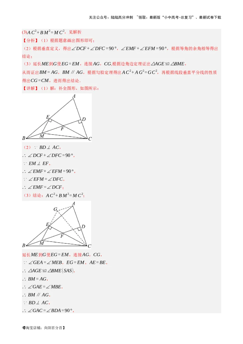 第19讲直角三角形（讲义）（解析版）_02中考总复习（2026版更新中）_02-数学-中考总复习_2024年中考复习资料_一轮复习资料_配套讲义（原卷版+解析版）_教师版（含答案解析）