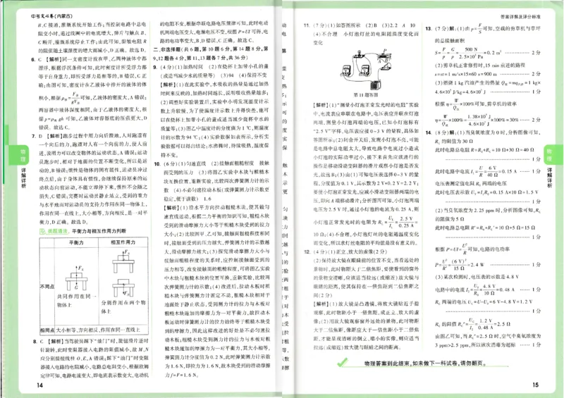 2025《万唯中考&bull;内蒙古定心卷》物理化学答案_初中资料合集_万唯2025版万唯中考《定心卷》全国地方版实时更新（已更11省）_2025万唯中考《定心卷》7科（内蒙）