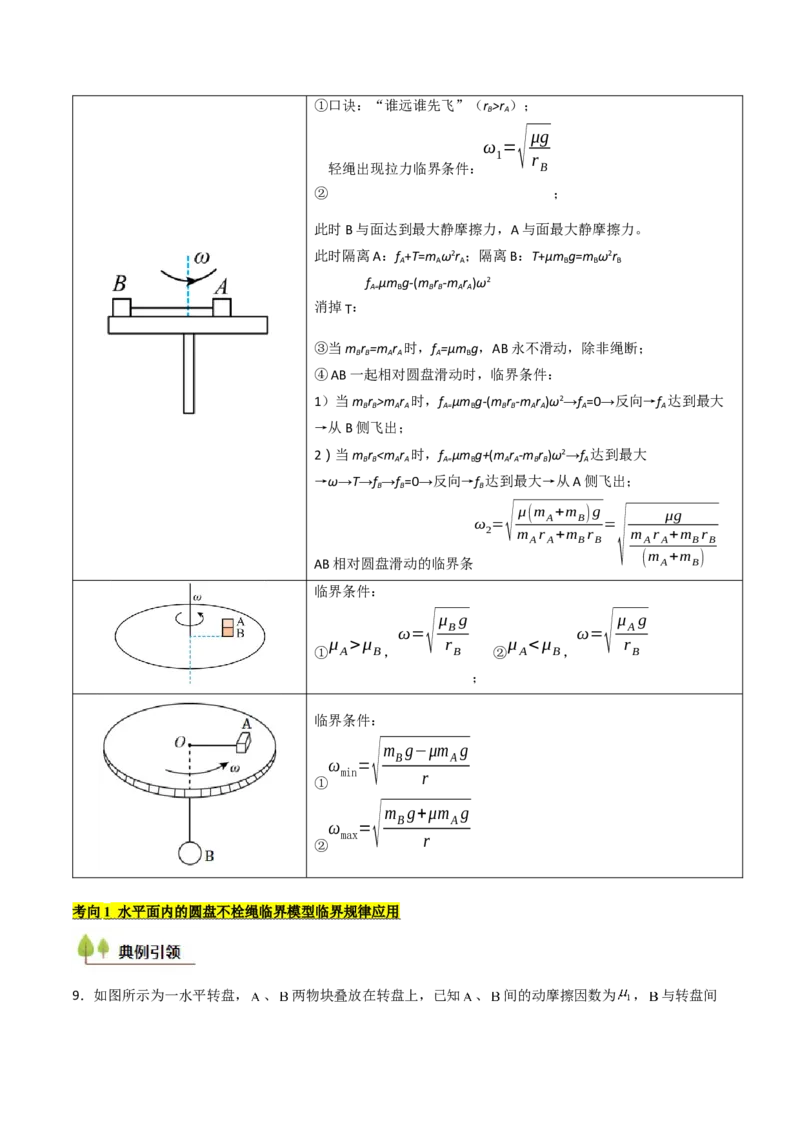 考点16圆周运动（核心考点精讲精练）（原卷版）_4.2025物理总复习_2025年新高考资料_一轮复习_备战2025年高考物理一轮复习考点帮（新高考通用）