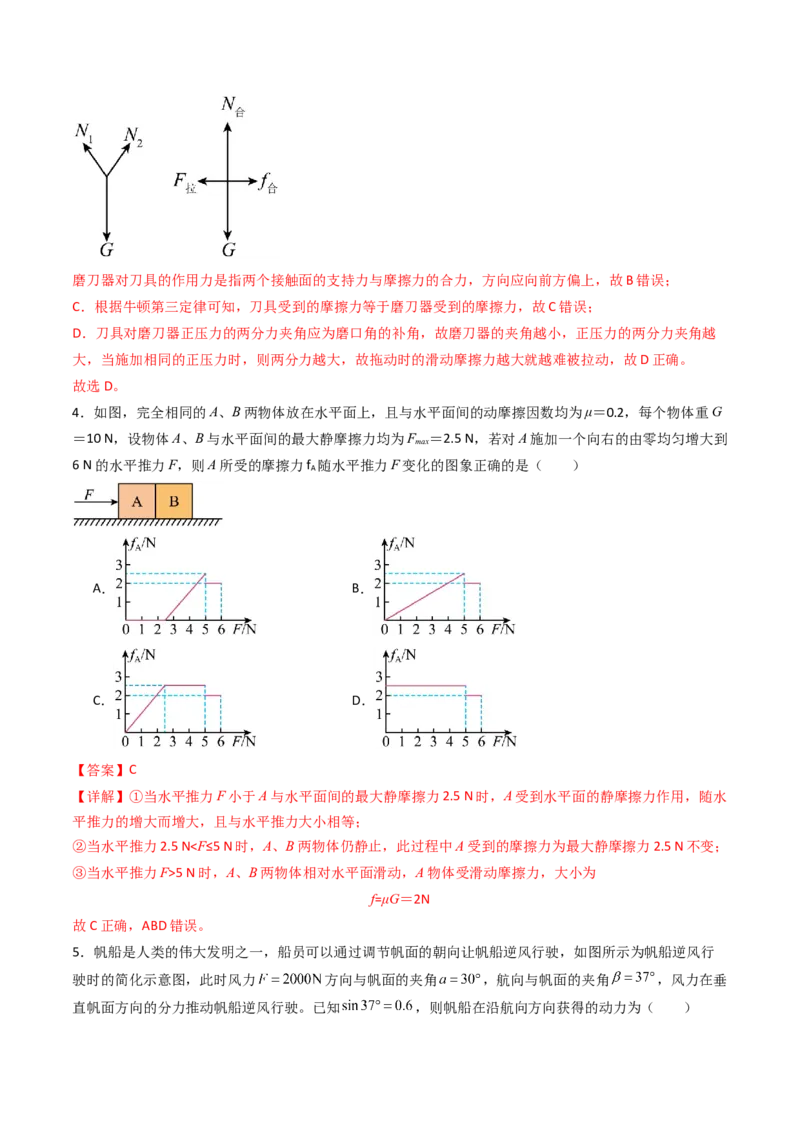 综合测试02相互作用运动与力的关系（解析版）_4.2025物理总复习_2025年新高考资料_一轮复习_备战2025年高考物理一轮复习考点帮（新高考通用）