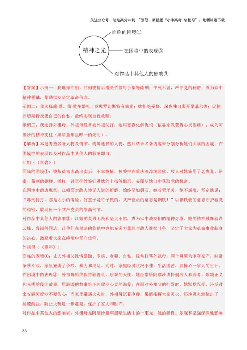 第01讲《红岩》整本书阅读(练习）（解析版）_02中考总复习（2026版更新中）_01-语文-中考总复习_2026年中考复习（更新中）_2026年中考语文一轮复习名著阅读