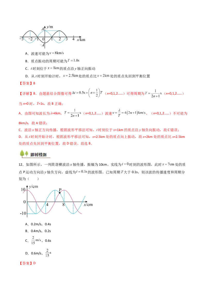 考点30机械波（核心考点精讲精练）（解析版）_4.2025物理总复习_2025年新高考资料_一轮复习_备战2025年高考物理一轮复习考点帮（新高考通用）