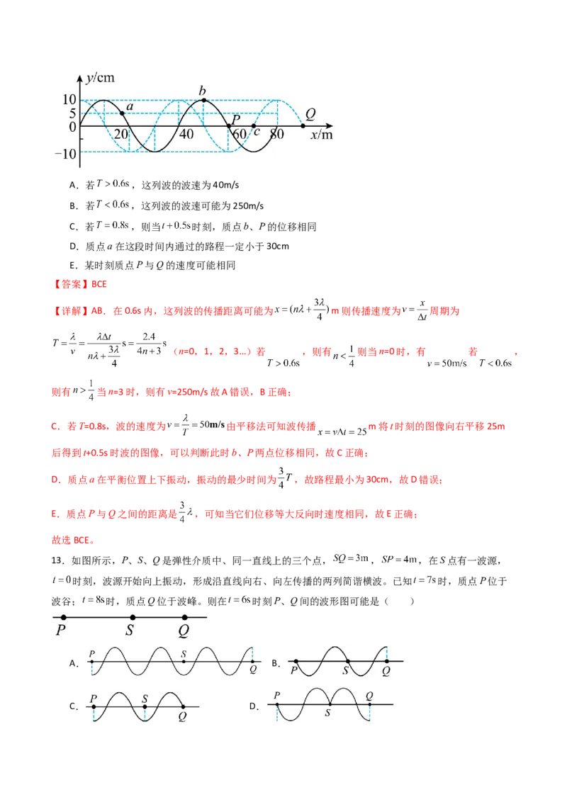 考点30机械波（核心考点精讲精练）（解析版）_4.2025物理总复习_2025年新高考资料_一轮复习_备战2025年高考物理一轮复习考点帮（新高考通用）