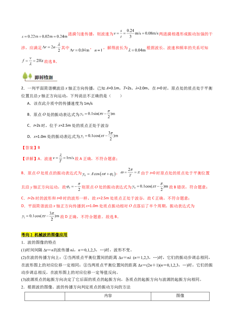 考点30机械波（核心考点精讲精练）（解析版）_4.2025物理总复习_2025年新高考资料_一轮复习_备战2025年高考物理一轮复习考点帮（新高考通用）