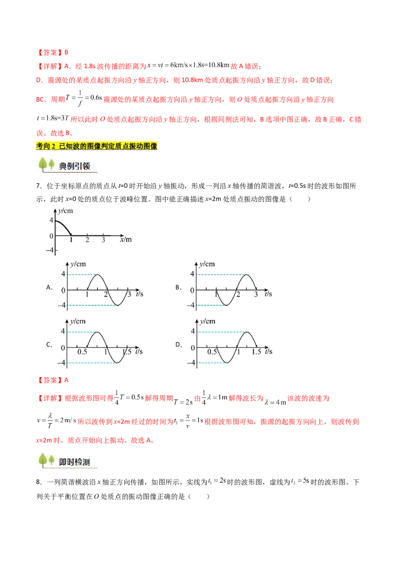 考点30机械波（核心考点精讲精练）（解析版）_4.2025物理总复习_2025年新高考资料_一轮复习_备战2025年高考物理一轮复习考点帮（新高考通用）
