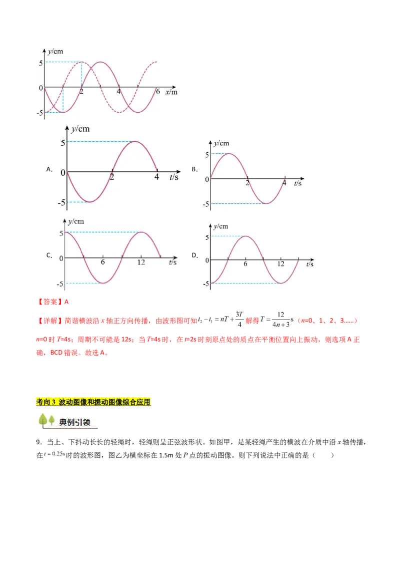 考点30机械波（核心考点精讲精练）（解析版）_4.2025物理总复习_2025年新高考资料_一轮复习_备战2025年高考物理一轮复习考点帮（新高考通用）