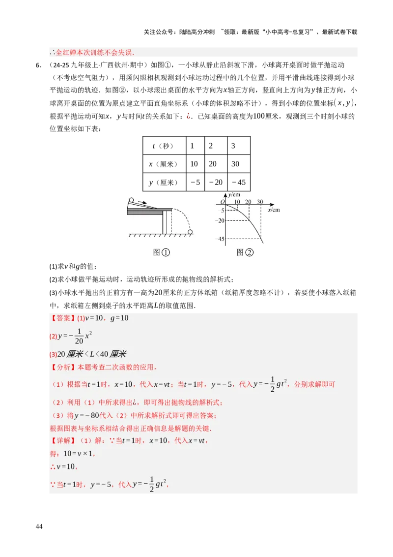 热点05二次函数的图象及简单应用（8大题型+高分技法+限时提升练）（解析版）_02中考总复习（2026版更新中）_02-数学-中考总复习_2025中考复习资料_2025年中考数学二轮重点专题专练