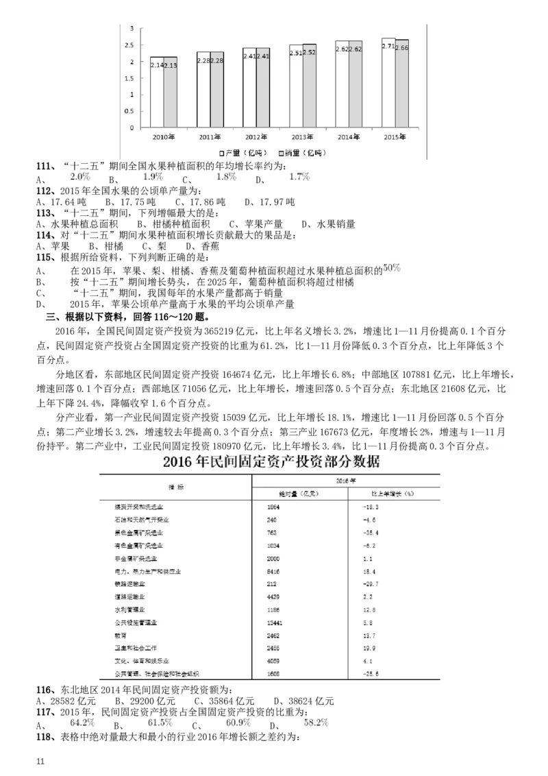 2017年422公务员联考《行测》真题（甘肃卷）_34省+国考真题_此文件夹为word版,不推荐使用_此word版为,不推荐使用_此word版为,不推荐使用_题目
