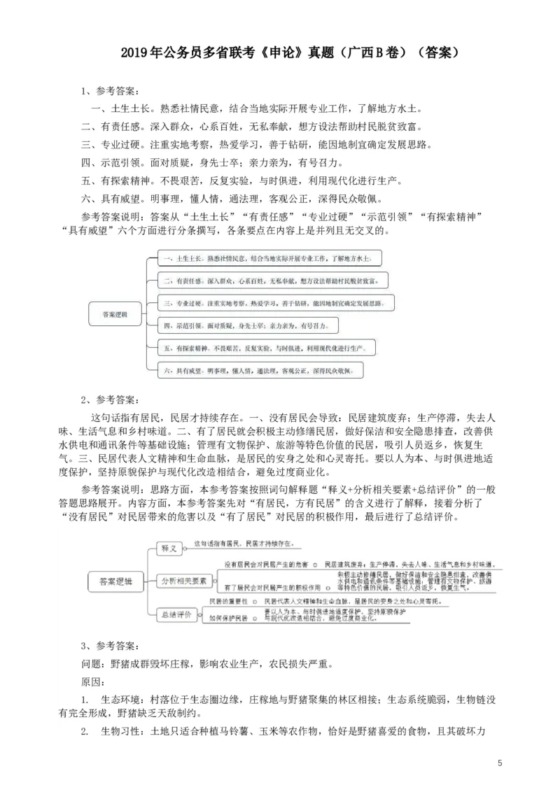 2019年420联考《申论》真题（广西B卷）及参考答案_34省+国考真题_此文件夹为word版,不推荐使用_此word版为,不推荐使用_此word版为,不推荐使用