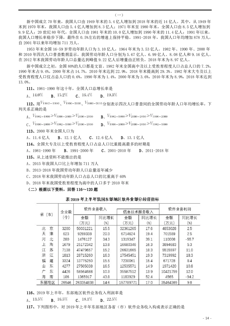 2020年江苏公务员考试《行测》真题（C类）_34省+国考真题_34省考+国考pdf版推荐用这个版本_34省行测+申论真题pdf推荐用这个版本_江苏公务员考试真题pdf版_行测题目