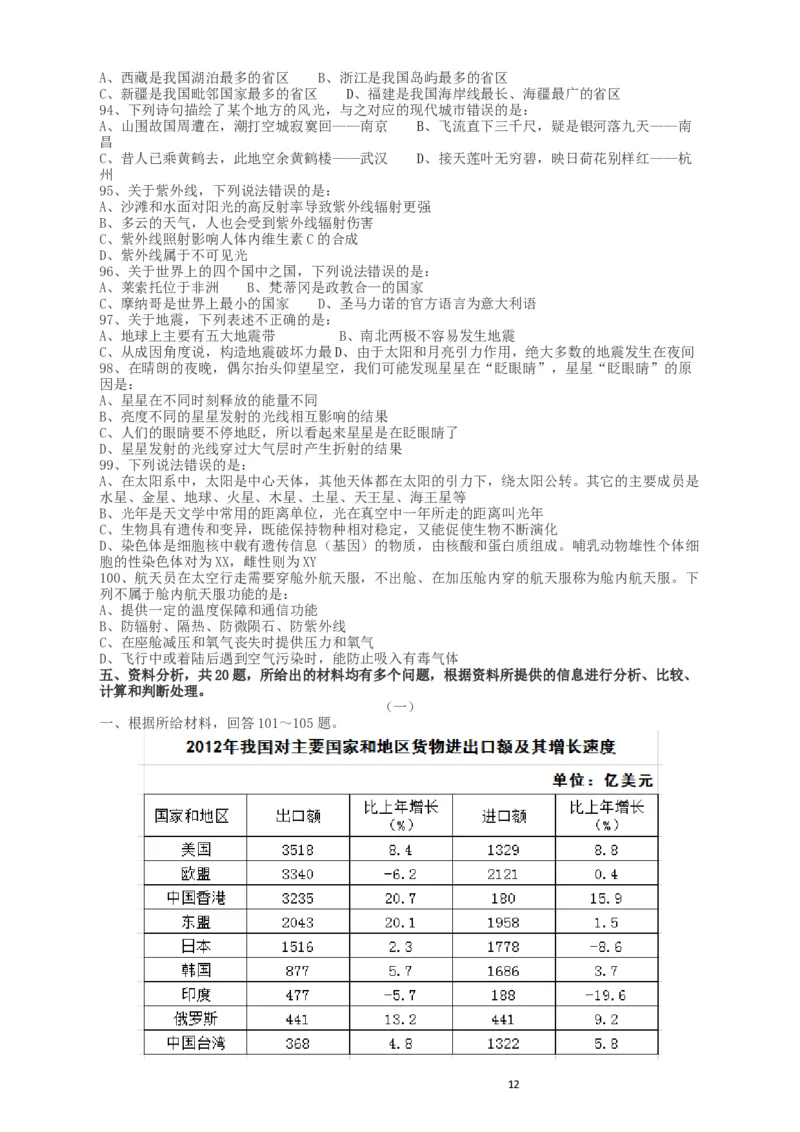 2015年河南公务员考试《行测》真题_34省+国考真题_此文件夹为word版,不推荐使用_此word版为,不推荐使用_此word版为,不推荐使用_此word版为,不推荐使用
